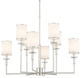 Crystorama Lighting Group HAT-478 Hatfield 8 Light 33"W Crystal - Polished