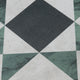 Renaissance Deco Emerald Cross Porcelain Floor and Wall Tile