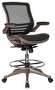 Drafting Chair | Adjustable Height Mid-Back Mesh Drafting Chair with Arms