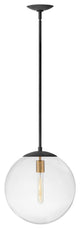 Hinkley Warby Medium Orb Pendant, Aged Zinc
