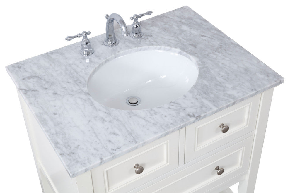 Matilda 30" Single Bathroom Vanity Set, White