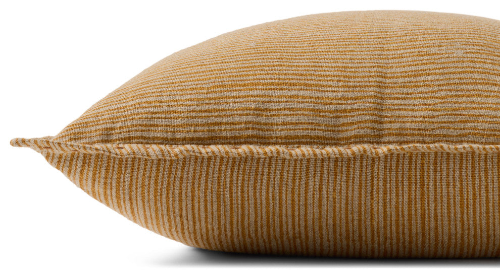 Loloi PLL0199 Mustard 18'' x 18'' Cover WithDown