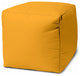 17  Cool Golden Yellow Solid Color Indoor Outdoor Pouf Ottoman