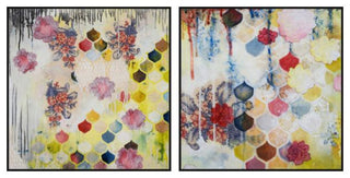 2-Piece "Antique Sentiments" Diptych Set, 48"x24"