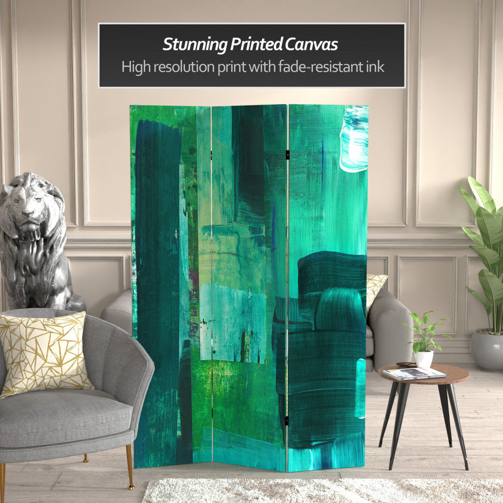 6'' Tall Double Sided Undersea Canvas Room Divider