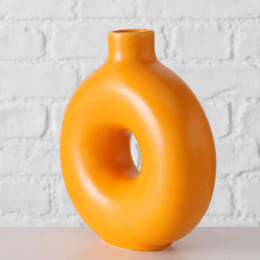 Orange Donut Vase