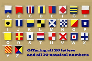 Letter H Cloth Nautical Alphabet Flag Decoration, 20''