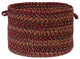 Colonial Mills Basket Midnight Burnt Brick Round