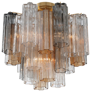 CRYSTORAMA Addis 4 Light Aged Brass Ceiling Mount