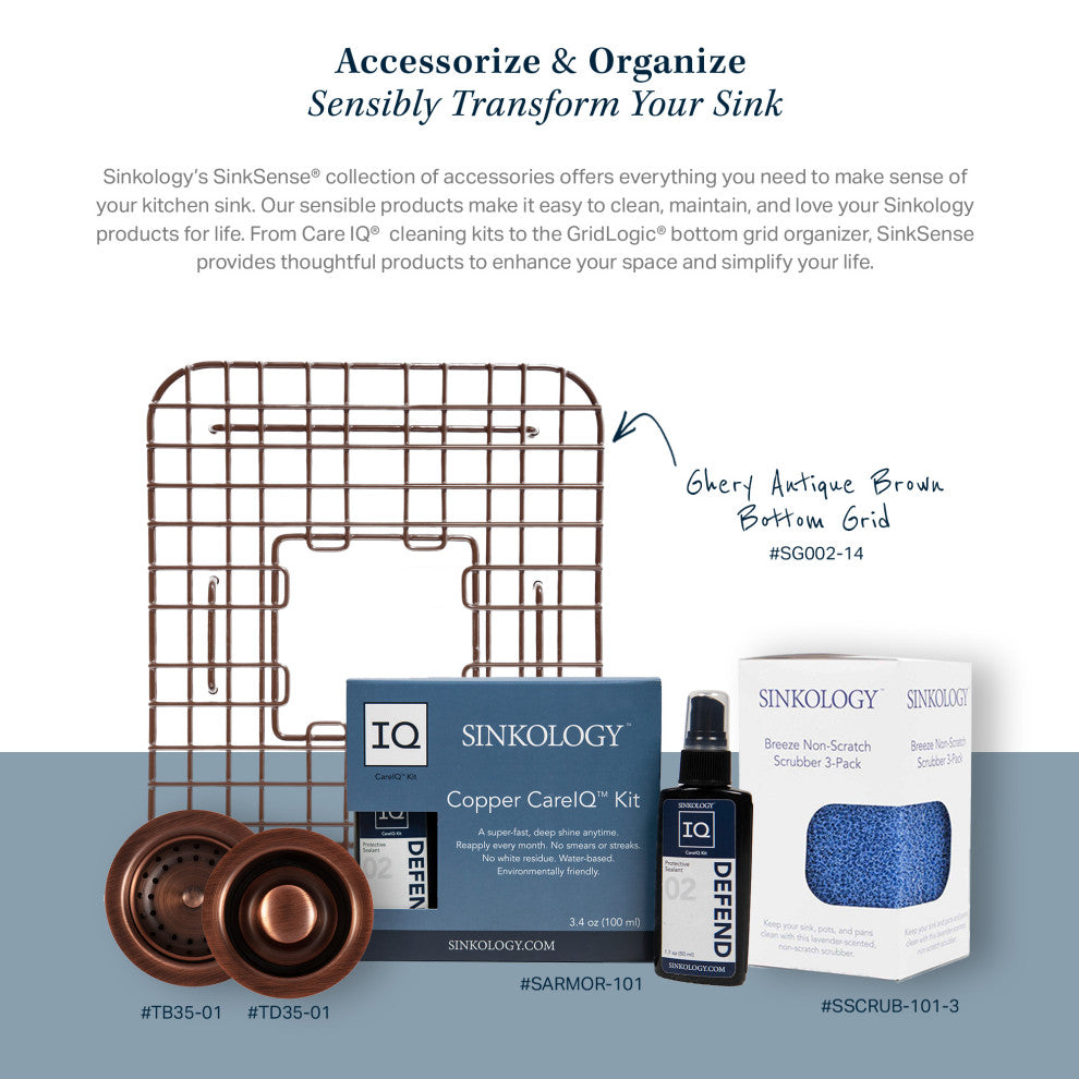 Angelico Copper 33" Double Bowl Drop-In Kitchen Sink With 3 Hole