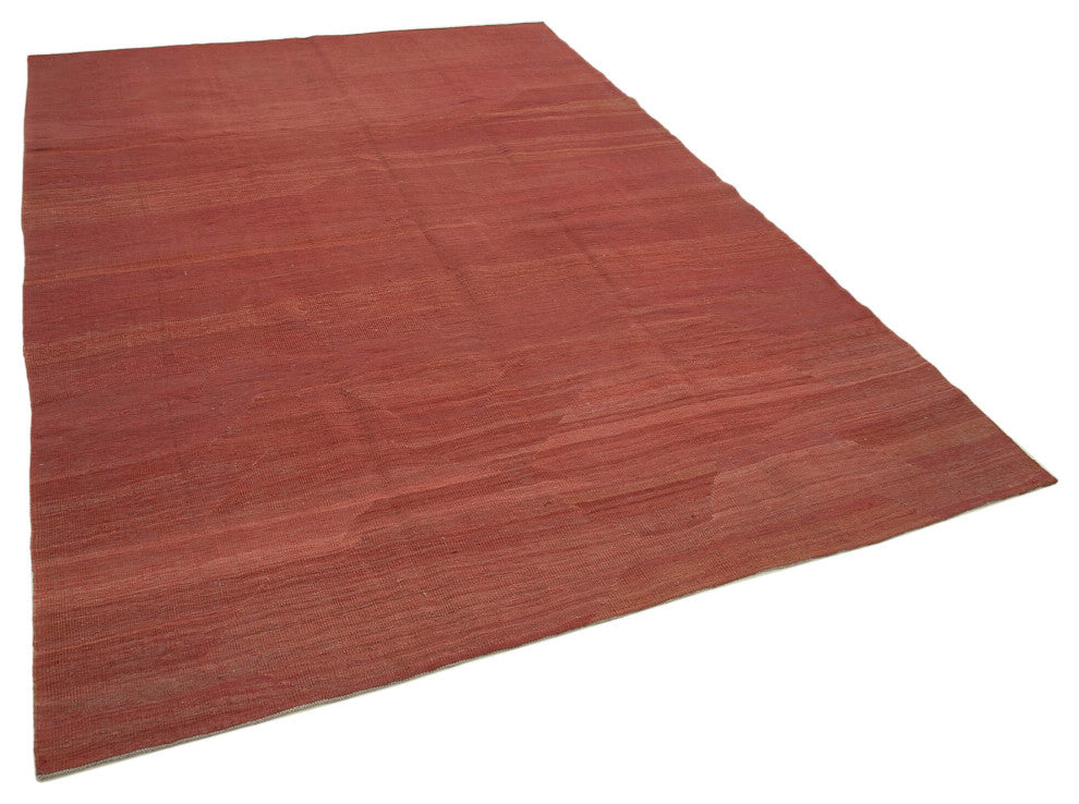 Rug N Carpet - Hand-knotted Oriental 6' 8'' x 9' 4'' Flatweave Wool Kilim Rug