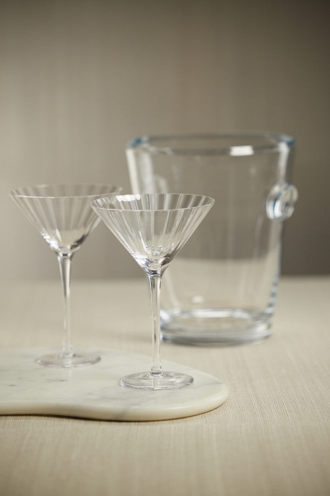 Malden Optic Martini Glasses, Set of 4, Clear