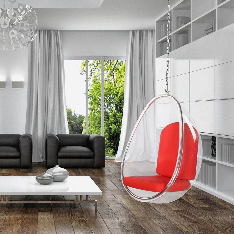 Modern Classics Balloon Hanging Chair, Red