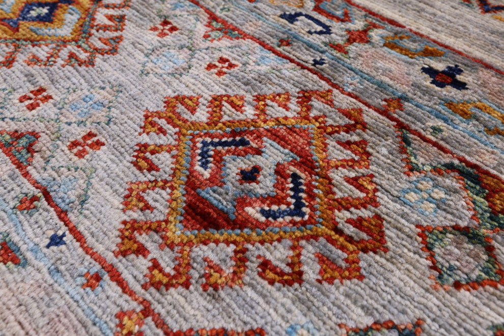 Super Kazak Khorjin Handmade Runner Rug 2' 5" X 7' 9" Q11029