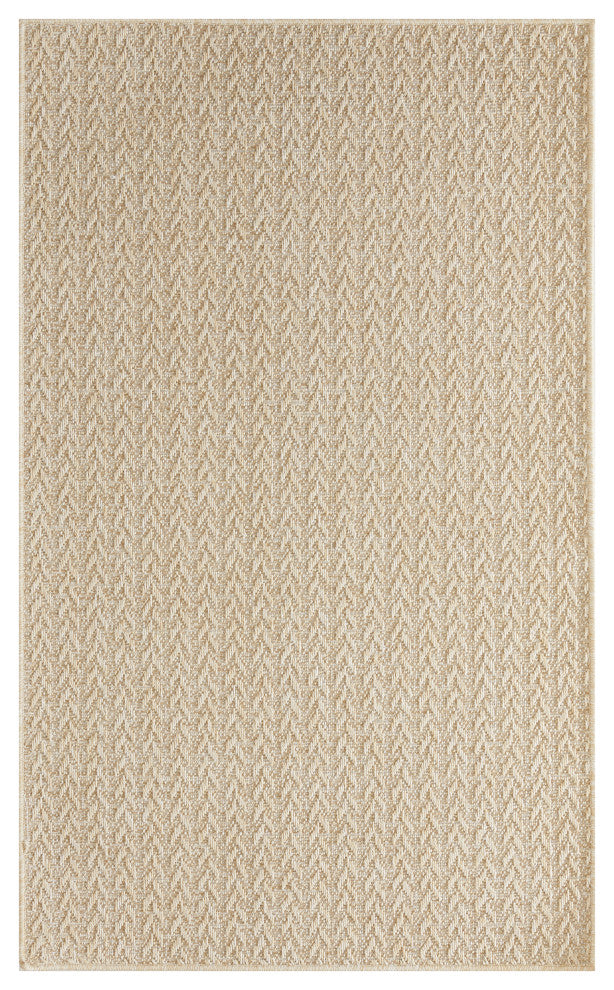 Nourison Tulum 3' x 5' Cream Outdoor Rug