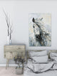 "Great White Horse" Painting Print on Wrapped Canvas, 16"x24"