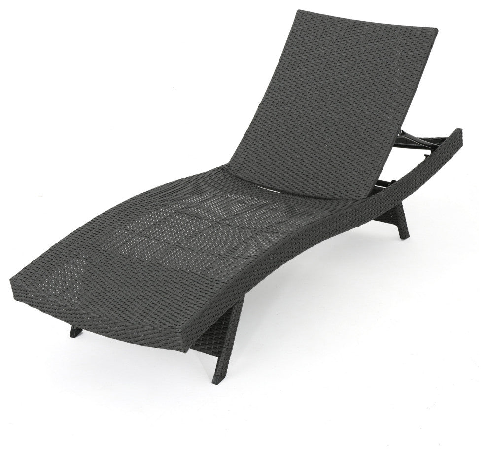 GDF Studio 3-Piece Savana Outdoor Wicker Lounge, Cushions, Coffee Table