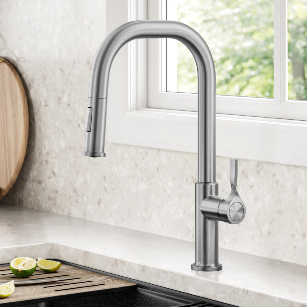 KRAUS Torak 2-Function Single Handle Pull Down Kitchen Faucet SFS
