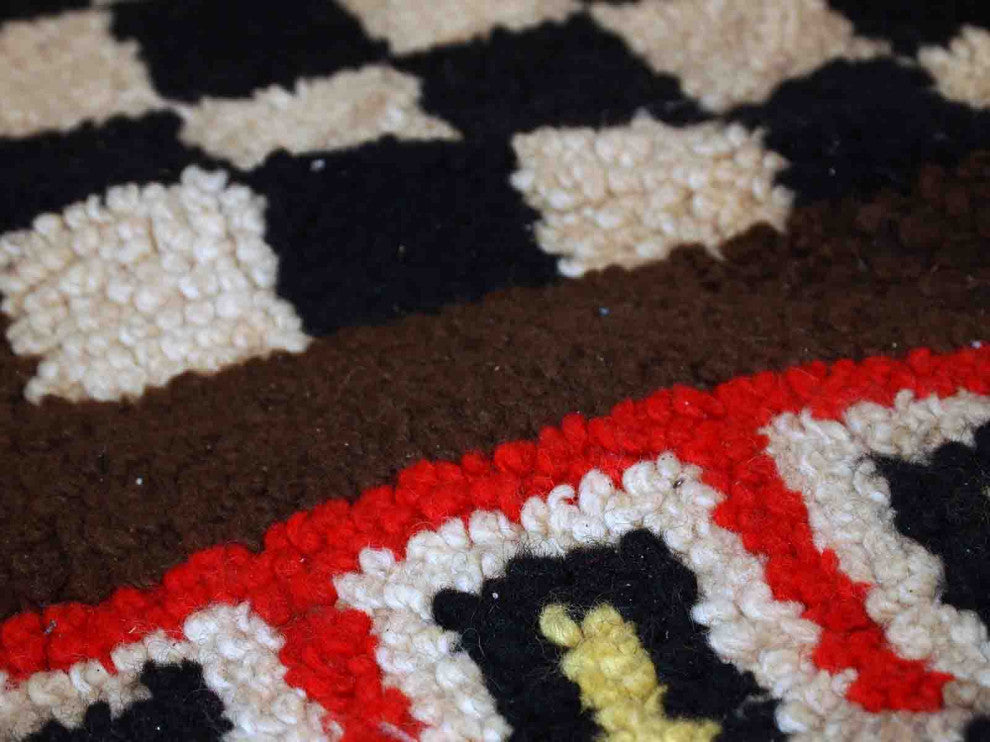 Handmade Vintage French Modern Rug, 5.9'x10.5', 180cmx322cm 1960s