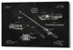 Epic Graffiti "Fishing Tackle Blueprint Patent Chalkboard" Giclee Canvas, 18"x26