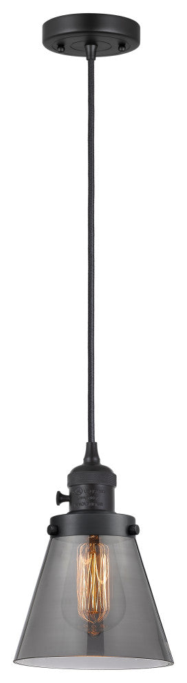 INNOVATIONS 201CSW-BK-G63 1-Light Mini Pendant Matte Black