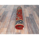 Tomato Red, Serapi Heriz Design, Pure Wool Hand Knotted Mat Rug, 2'0"x2'10"