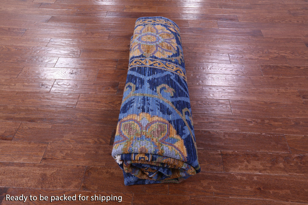 Handmade William Morris Wool Rug 8' 0" X 10' 0" - Q13677