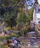 Camille Pissarro Laundry and Mill at Osny, 20"x25" Wall Decal