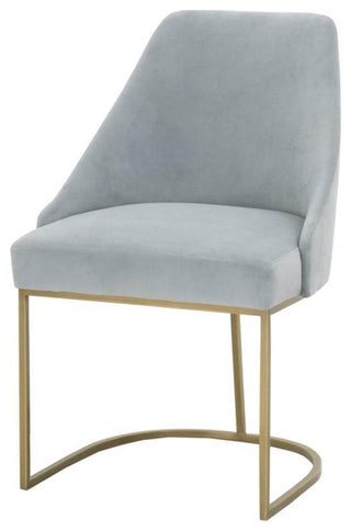 Essentials For Living Traditions 19" Velvet Dining Chair in Gold (Set of 2)