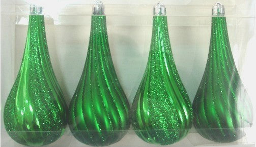 Green Tear Drop 4 Pack