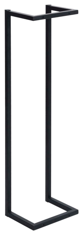 vidaXL Towel Rack Wall Mounted Bath Towel Storage for Bathroom Black Iron
