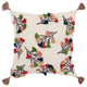 Multicolored Botanical Stemwork Throw Pillow