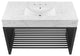 Gridiron 48" Bathroom Vanity, White Black