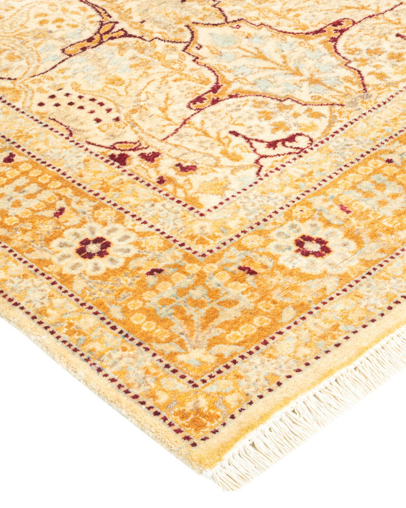 Mandya, One-of-a-Kind Hand-Knotted Area Rug Ivory, 2'7"x14'8"