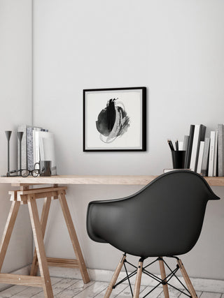 "Marked Shadows" Framed Painting Print, 18x18