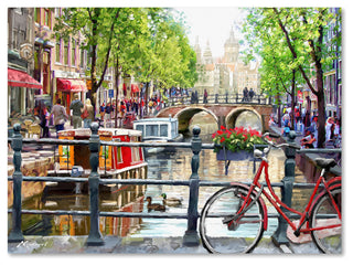 The Macneil Studio 'Amsterdam Landscape' Canvas Art, 24"x18"