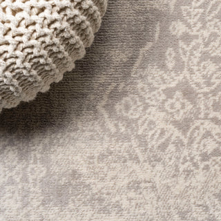 Alhambra Ornate Medallion Modern Runner Rug, Ivory, 8'x10'
