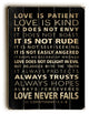 Love is Patient Wooden Sign