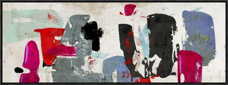 "Supersonic" Framed Canvas Giclee by Anne Munson, 37x14"
