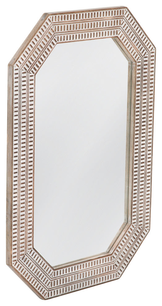 Michael Wall Mirror White Wash