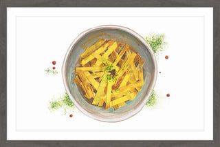 "French Fries" Framed Painting Print, 18"x12"