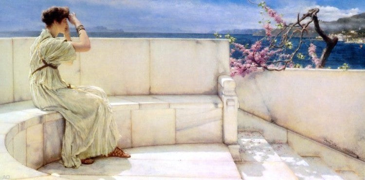 Sir Lawrence Alma-Tadema Expectations, 15"x30" Gallery Wrapped Canvas Print