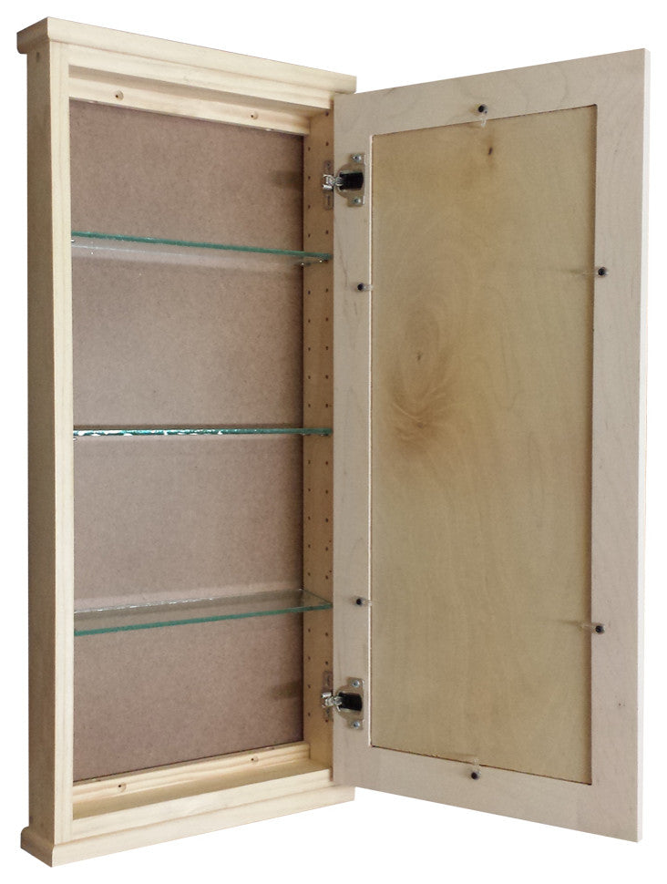 Angela On the Wall   Cabinet 49.5h x 15.5w x 6.25d, Unfinished