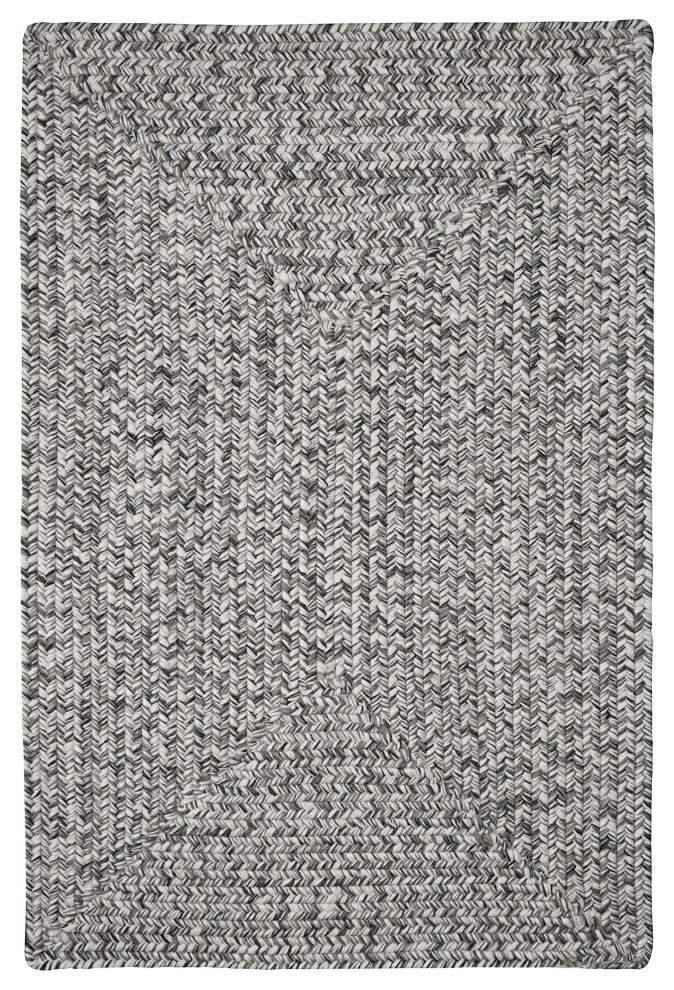 8' x 10' Modern Solid Colored Indoor Outdoor Area Rug - Light Gray