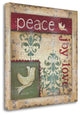 "Peace - Joy - Love" By Kim Lewis, Giclee Print on Gallery Wrap Canvas
