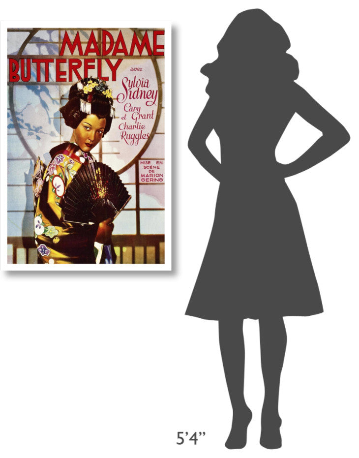 "Vintage Film Posters: Madame Butterfly" Digital Paper Print, 26"x38"