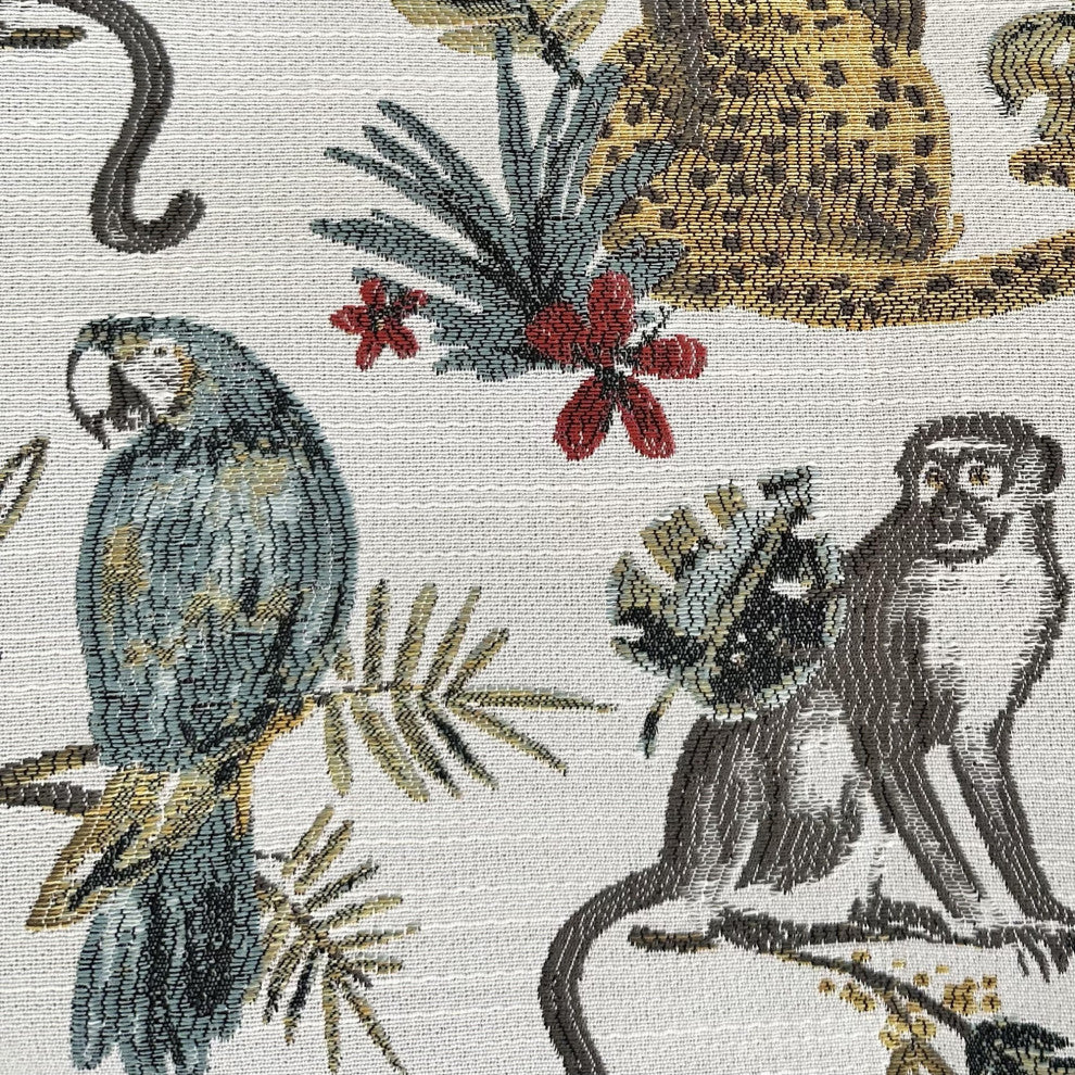 Plutus Multi-Color Jungle Luxury Throw Pillow, Multi-Color, 20" x 36" King