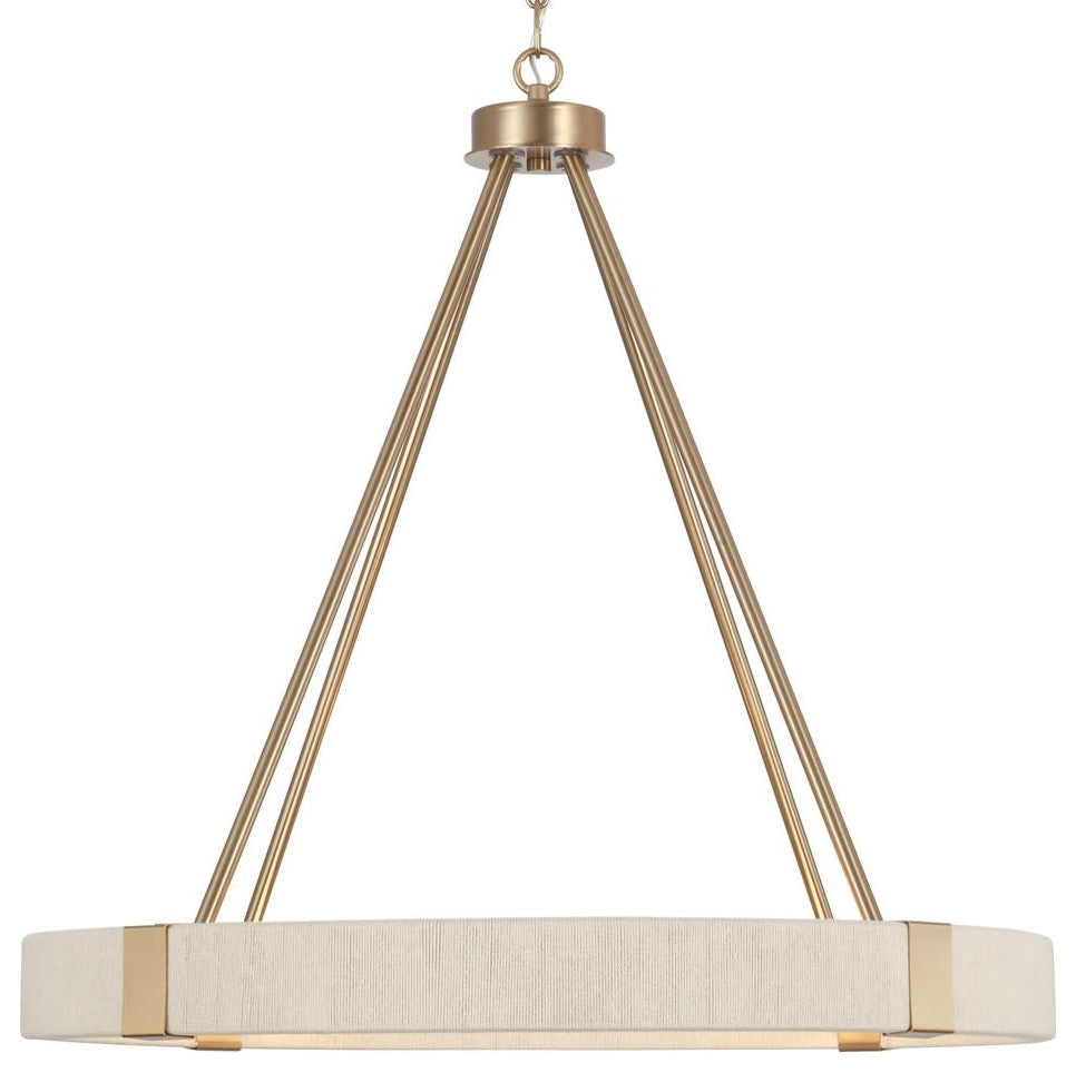 Capital Lighting 449841 Delaney 4 Light 26"W Ring Chandelier - Matte Brass