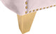Michelle Fabric Upholstered Chair, Gold Iron Legs, Pink, Velvet, Loveseat