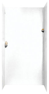 Swan 36x48x96 Solid Surface Shower Wall Surround, White